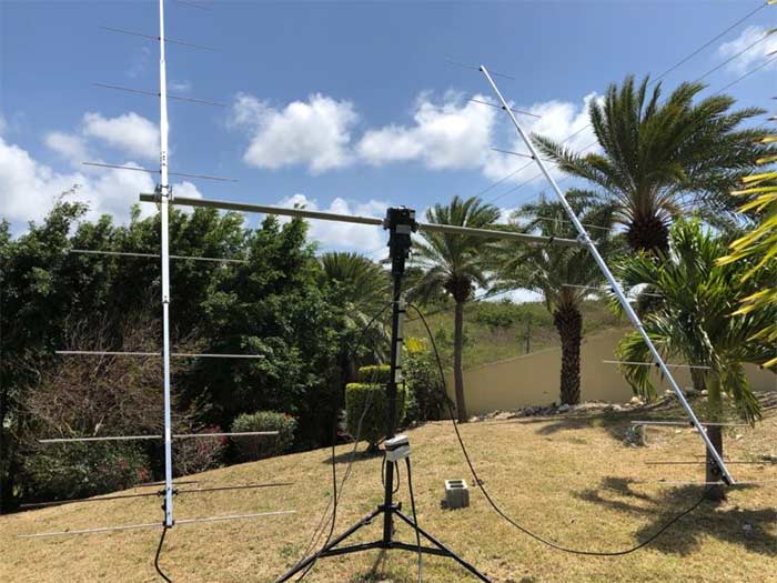 2m 9Elements Light Weight Antenna 2m9DX5 EME expedition V26PD–Antigua WW2DX