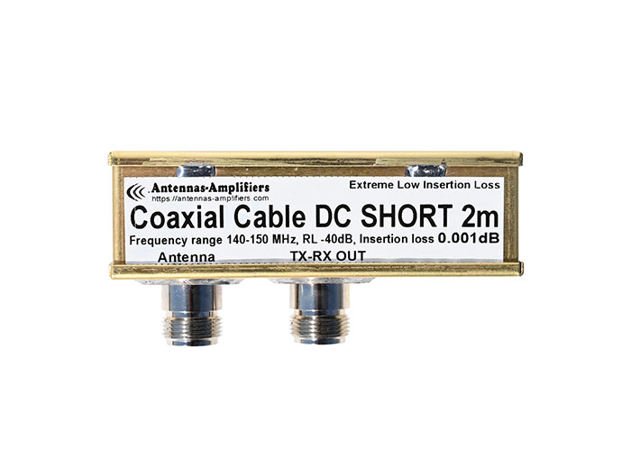 2m Coaxial Cable DC Short 1500W protects preamplifiers from Static Electricity and Electrostatic Discharge ESD