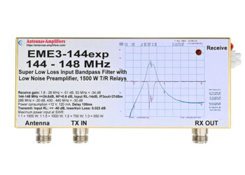 2m Low Noise Preamplifier EME3-144EXP 1500W Split RX