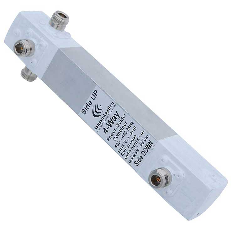 70 cm 4-Way Power Divider Combiner 430 – 440 MHz band.