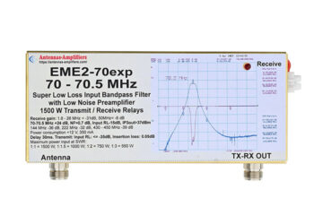 4m BPF VLNA and Relay Switches EME2-70EXP
