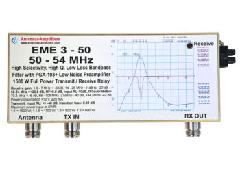 6m Input Band-Pass Filter with VLNA EME3-50EXP
