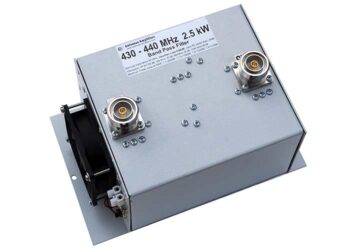 70cm Band Pass Filter Extreme Power 2.5kW High Suppression of Out of Band Signals 7/16 DIN Connectors