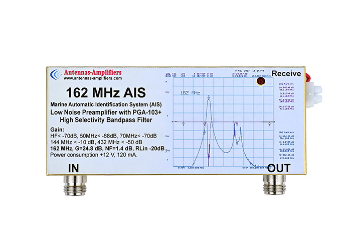 AIS 162MHz Marine Tracking Low Noise Preamplifier