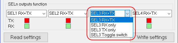 Advanced Sequencer SEL Buttons Settings
