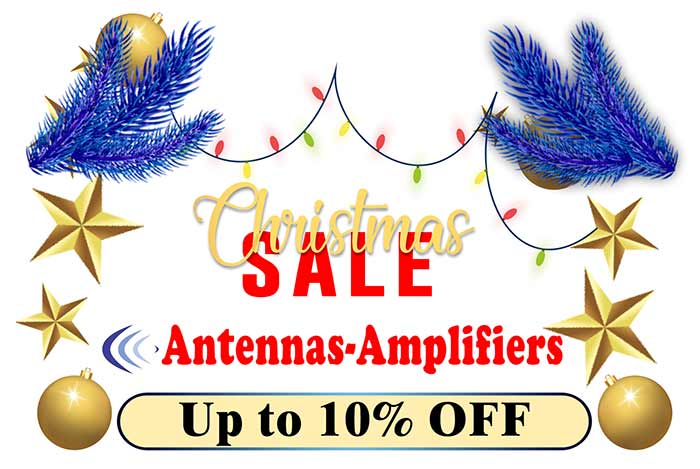Christmas Sale and New Year Sale Discounts Antennas-Amplifiers