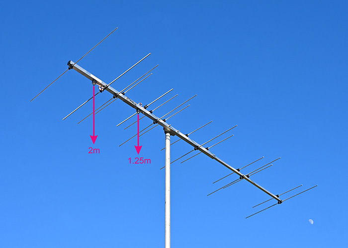 DualBand Yagi 2m 222MHz For Rover Use In VHF Contests 2m222M16DXP-2C