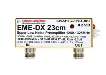EME-DX 23cm Super Low Noise Preamplifier 1240-1325MHz