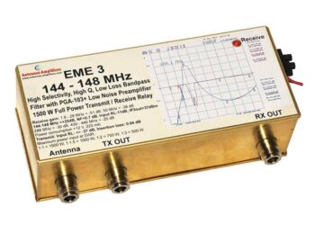 EME3-144 2m Preamplifier with Band-Pass Filter and Relays 1500W