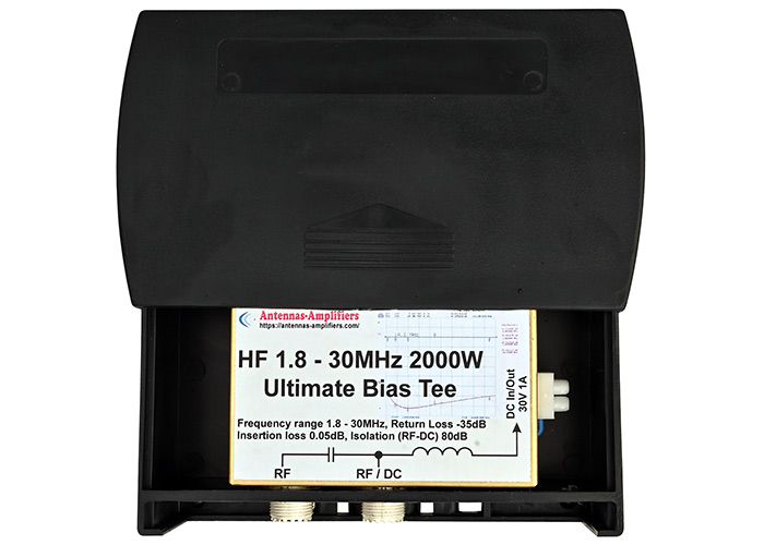 HF 160m-10m Bias Tee 2000W Outdoor Housing HF 160m-10m Bias Tee 2000W Outdoor Housing