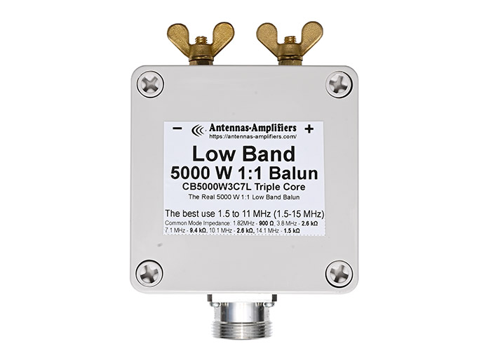 LowBand 1:1 Common Mode Choke 5000W Balun Triple Core LowBand 1:1 Common Mode Choke 5000W Balun