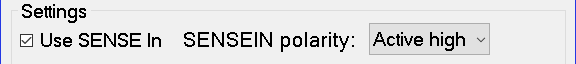 SENSEIN Polarity Active High