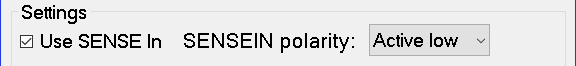 SENSEIN Polarity Active Low