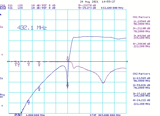 Terrestrial UHF Preamplifier With 70cm Notch Filter Orion 6m 4m 2m 222MHz Gain