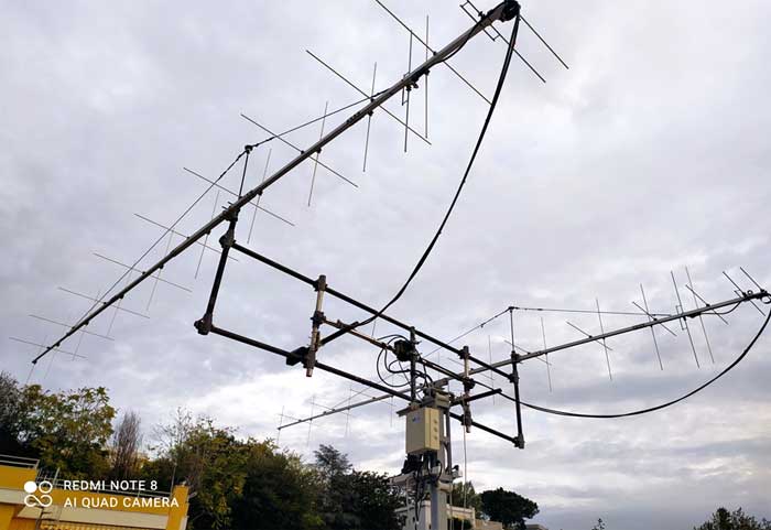 Two PA144-CROSS-22-7AGP Yagi Antenna