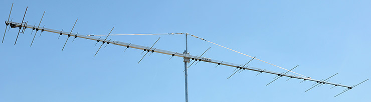 2m and 70cm Dual Band Yagi Antenna PA144-432-36-6BG Common Connector for Both Bands
