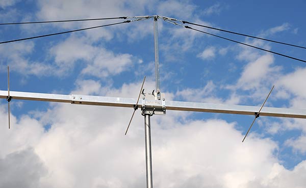 144 MHz Extreme Low Noise Yagi Antenna Guy Rope Support 4 Ropes Bracket View EME Competition PA144-16-12DGP