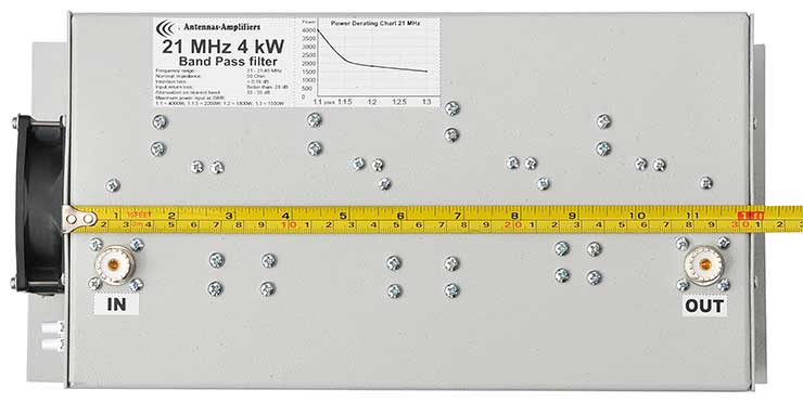 4 kW 15 meter RFI filter dimensions
