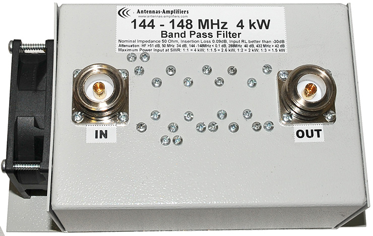 2m-band-144MHz-4-kW-High-Power-Band-Pass-Filter-Low-Loss