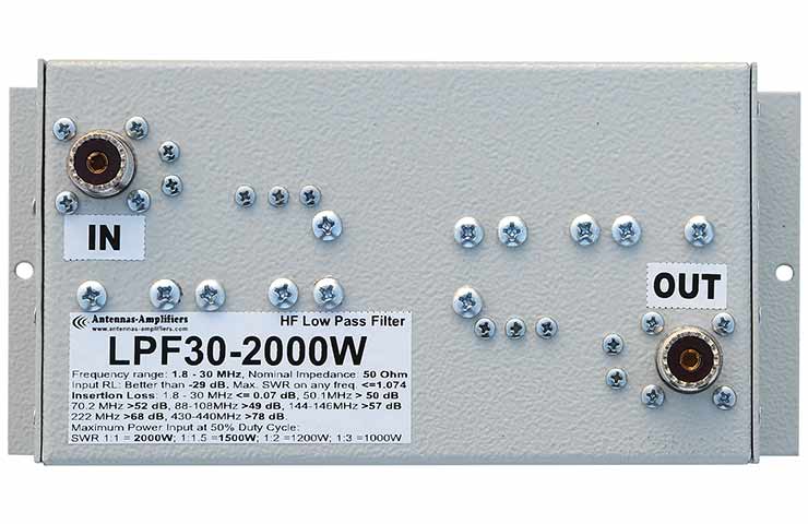 HF LPF - Low Pass Filter 2000W Appearance