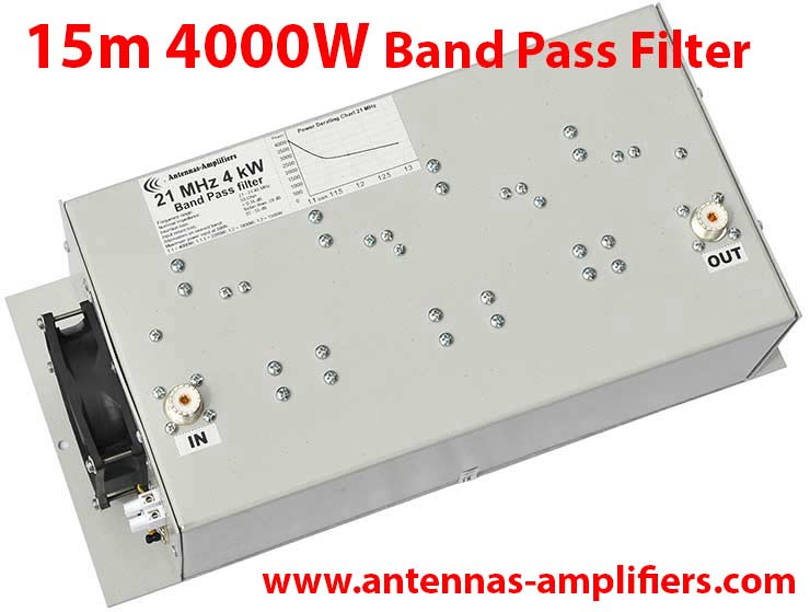 RF IF microwave bandpass filter 1.85 GHz 100MHz BW data power 15 Watt CW 