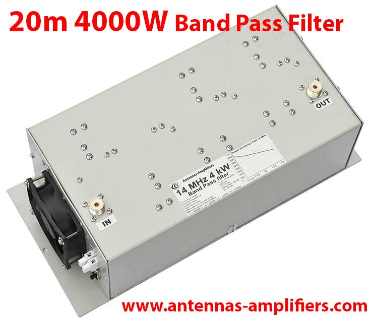 20m, 14MHz High power band-pass filter 4kW