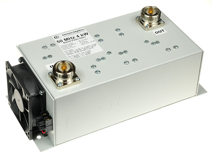 50 - 51 MHz 4 kW Low Loss Bandpass Filter BPF 6m