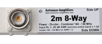 144 MHz Wide band power divider splitter 8-port 7/16 DIN Input